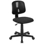 Fundamentals Mid-Back Black Mesh Swivel Task Office Chair with Pivot Back