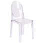 Ghost Chair with Oval Back in Revna Transparent Crystal