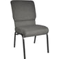 Charcoal Gray Church Chair 18.5 in. Wide