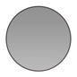 30" Round Black Metal Framed Wall Mirror