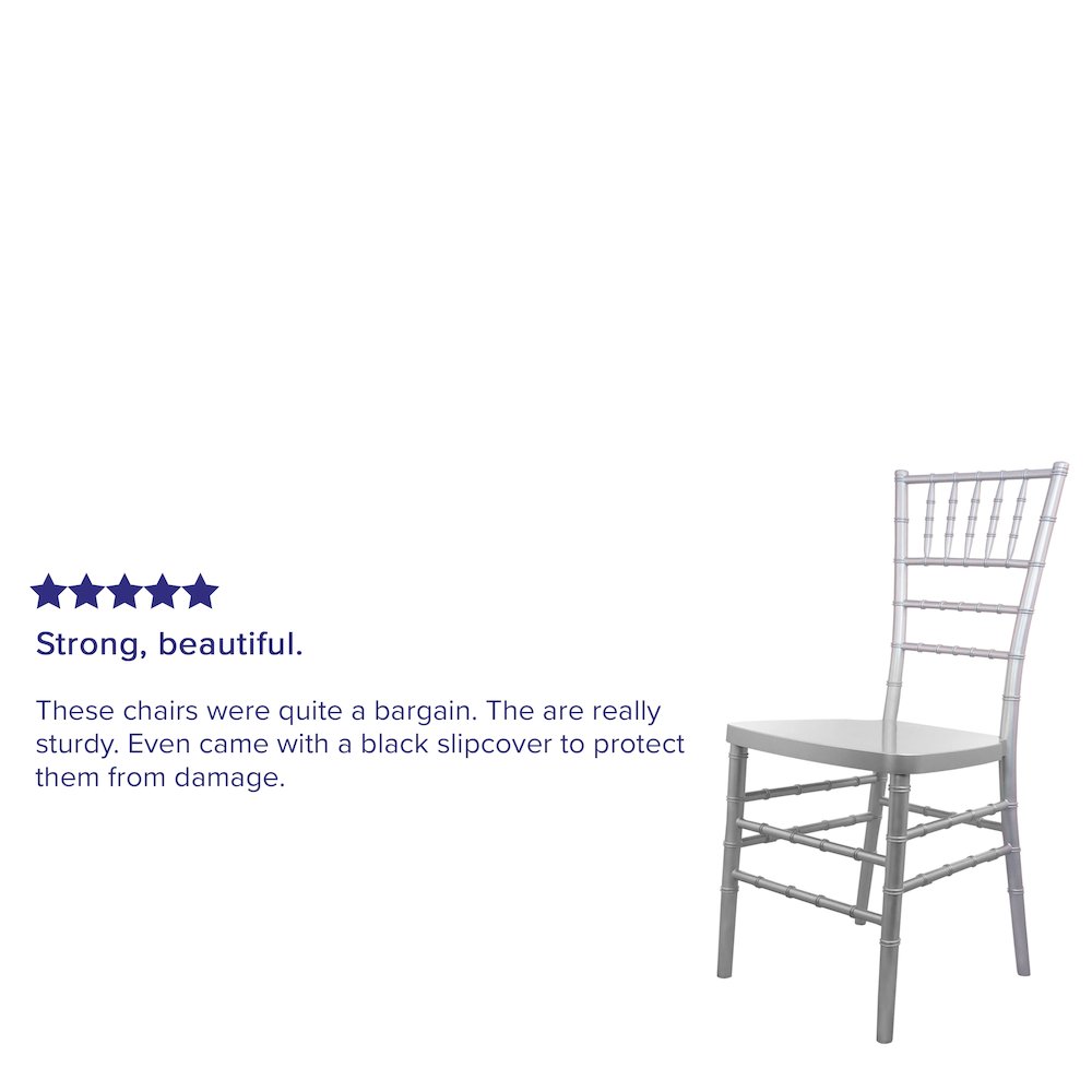 Silver Resin Chiavari Chair