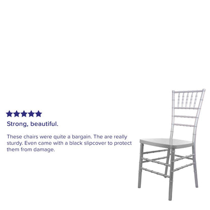 Silver Resin Chiavari Chair