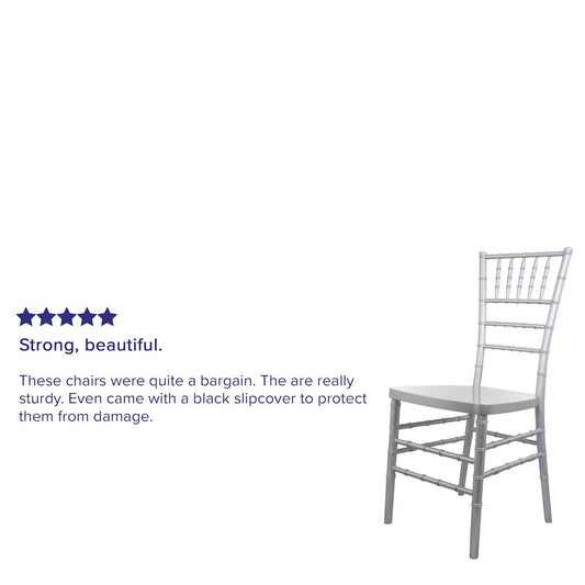 Silver Resin Chiavari Chair