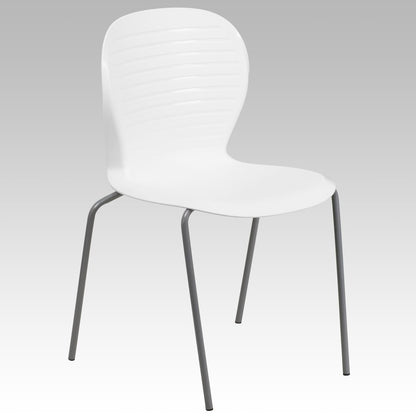 551 lb. Capacity White Stack Chair