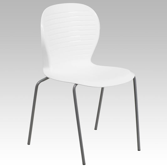 551 lb. Capacity White Stack Chair