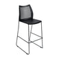 HERCULES Stack Bar Stool with Air-Vent Back and Powder Coated Sled Base