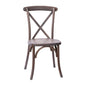 Gray Wash Dark Driftwood X-Back Chair