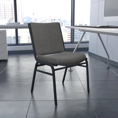 Heavy Duty Gray Fabric Stack Chair