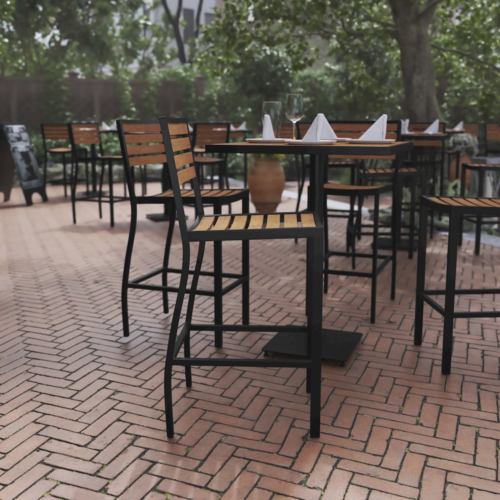 Contemporary All-Weather Patio Bar Stool