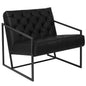 Madison Black LeatherSoft Tufted Lounge Chair