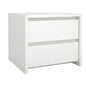 Next 17-Inch Tall 2-Drawer Nightstand End Table, White
