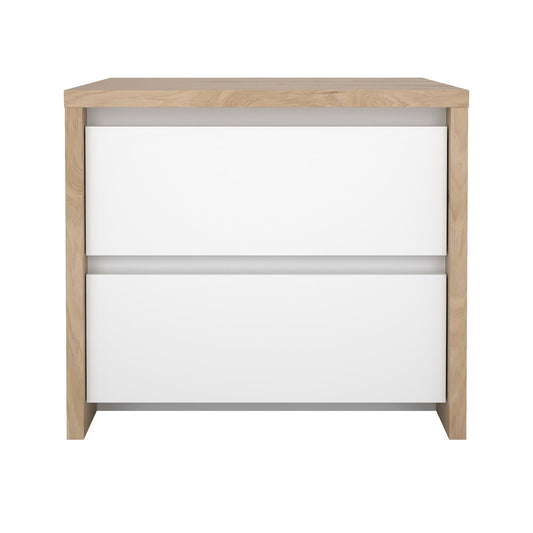 Next 17-Inch Tall 2-Drawer Nightstand End Table