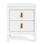 Madrid 2 Drawer Nightstand, White