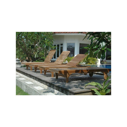Capri Sun Lounger Adjusted Back and Side Tray, Set of 4(Cushion not included)