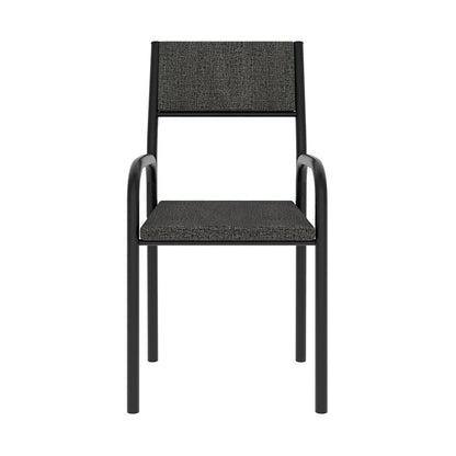Techni Mobili Office Visiting Chair with metal frame, Black