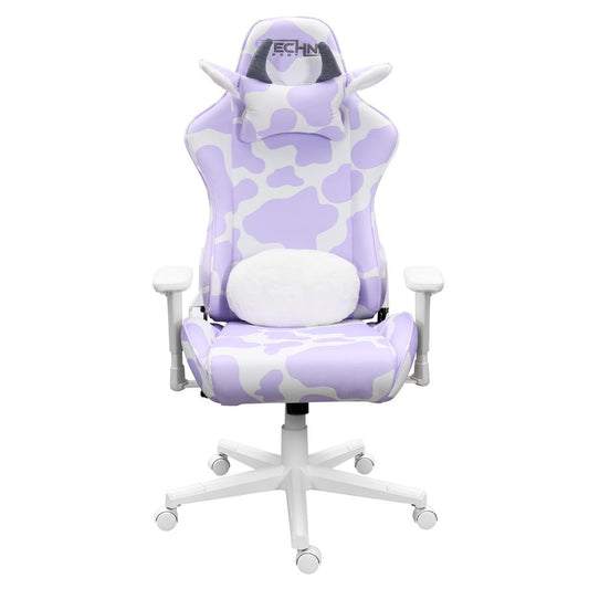 TS85 Lavender Print COW Series Gaming Chair