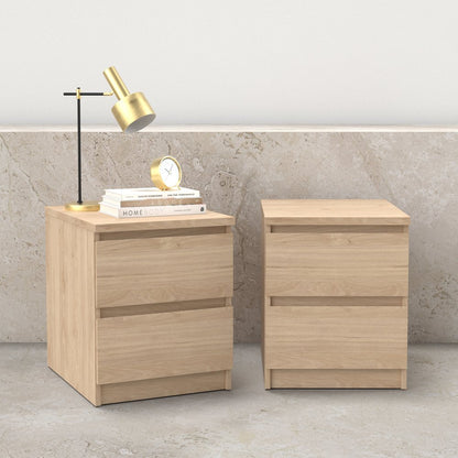 Scottsdale 2 Drawer Nightstand - Set of 2, Jackson Hickory