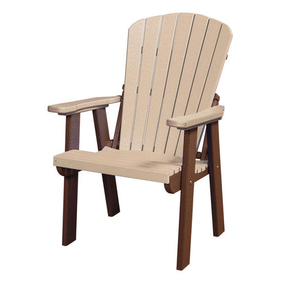 OS Home and Office Model 511WWTB Fan Back Chair in Weatherwood with a Tudor Brown Base, Made in the USA