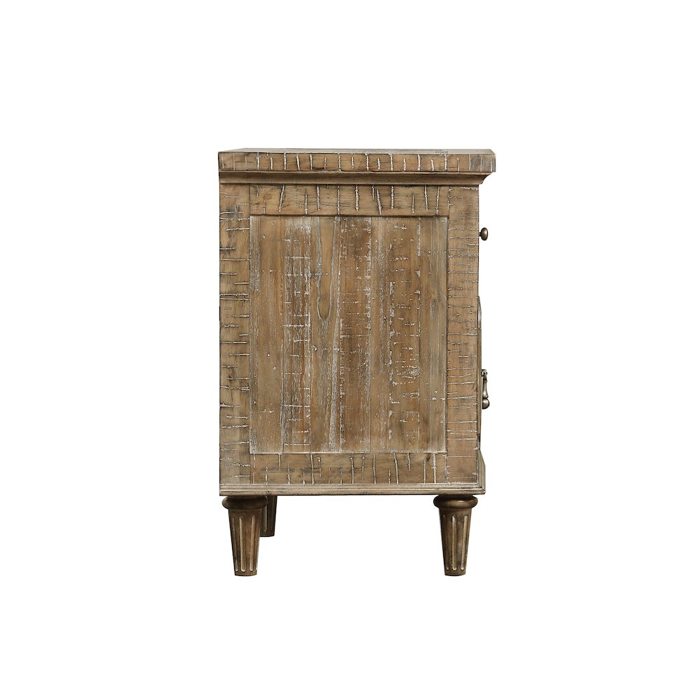 Haynes Set of Two, Sandstone Buff 2-Drawer Nightstand with USB