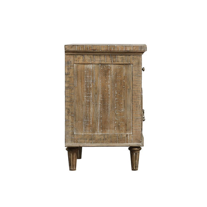 Haynes Set of Two, Sandstone Buff 2-Drawer Nightstand with USB