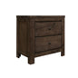 2-Drawer Nightstand with Rustic Finish And Two Drawers
