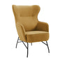 Black Accent Chair with Performance Fabric