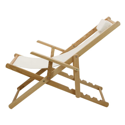 Sling Chair Natural Frame-Natural/Wheat Canvas