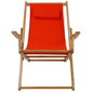 Sling Chair Natural Frame-Orange Canvas
