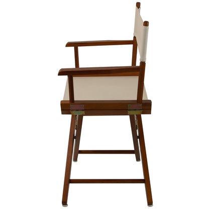 American Trails Extra-Wide Premium 18"  Directors Chair Mission Oak Frame W/Natural Color Cover