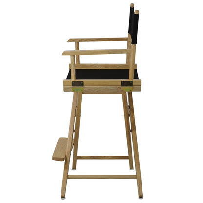 American Trails Extra-Wide Premium 24"  Directors Chair Natural Frame W/Black Color Cover