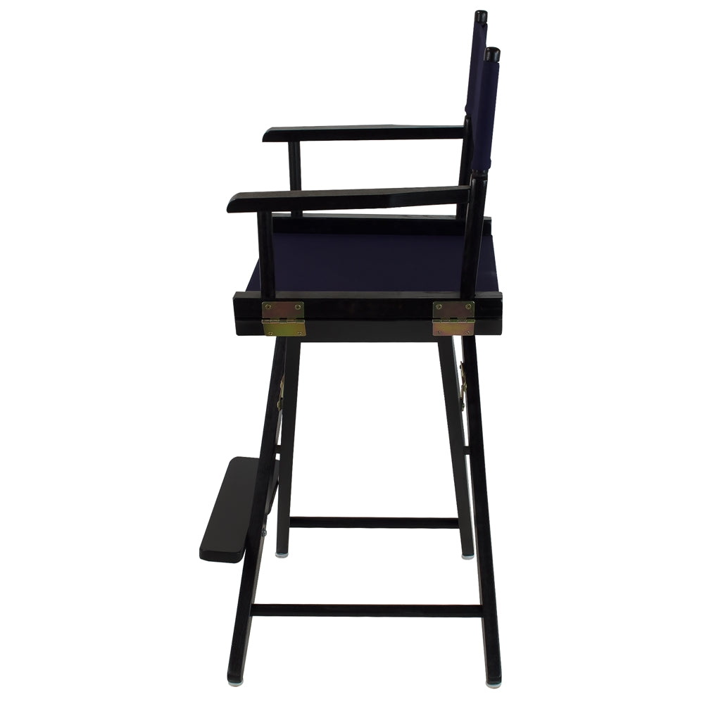 American Trails Extra-Wide Premium 24"  Directors Chair Black Frame W/Navy Color Cover