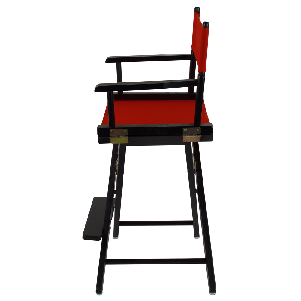 American Trails Extra-Wide Premium 24"  Directors Chair Black Frame W/Red Color Cover