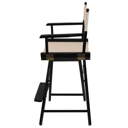 American Trails Extra-Wide Premium 24"  Directors Chair Black Frame W/Natural Color Cover