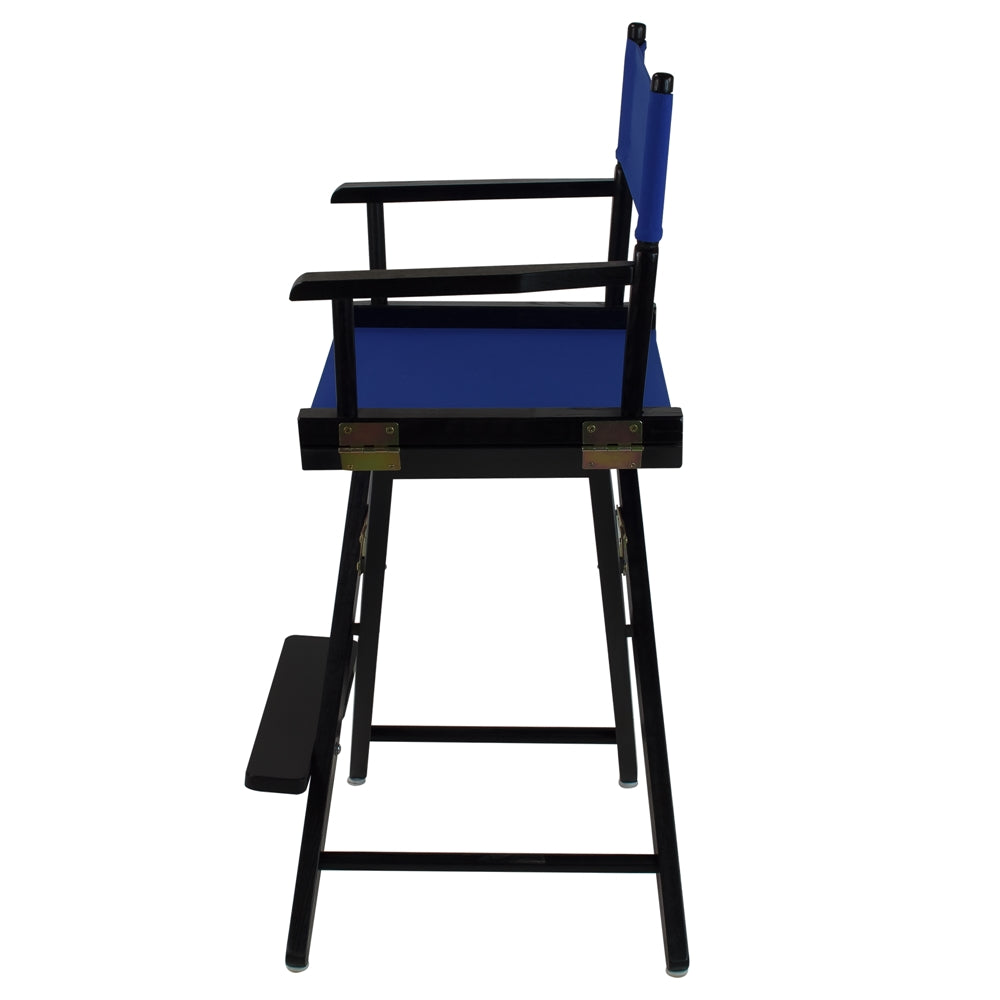 American Trails Extra-Wide Premium 24"  Directors Chair Black Frame W/Royal Blue Color Cover