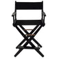 American Trails Extra-Wide Premium 24"  Directors Chair Black Frame W/Black Color Cover