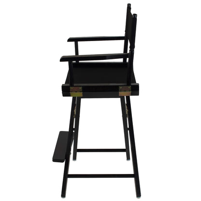 American Trails Extra-Wide Premium 24"  Directors Chair Black Frame W/Black Color Cover