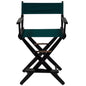 American Trails Extra-Wide Premium 24"  Directors Chair Black Frame W/Hunter Green Color Cover