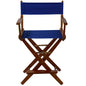 American Trails Extra-Wide Premium 24"  Directors Chair Mission Oak Frame W/Royal Blue Color Cover