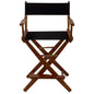 American Trails Extra-Wide Premium 24"  Directors Chair Mission Oak Frame W/Black Color Cover