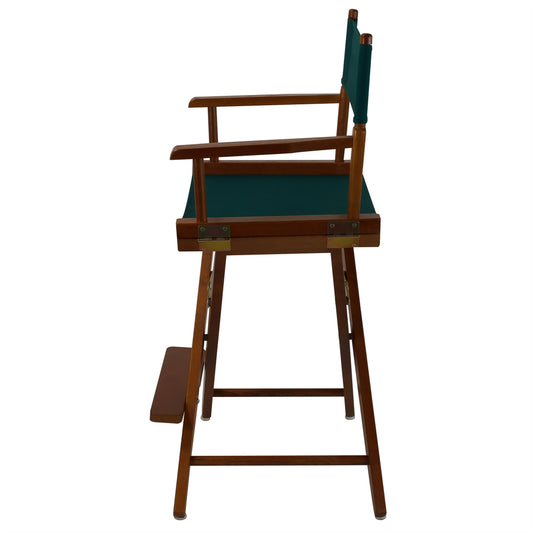 American Trails Extra-Wide Premium 24" Directors Chair Mission Oak Frame W/Hunter Green Color Cover