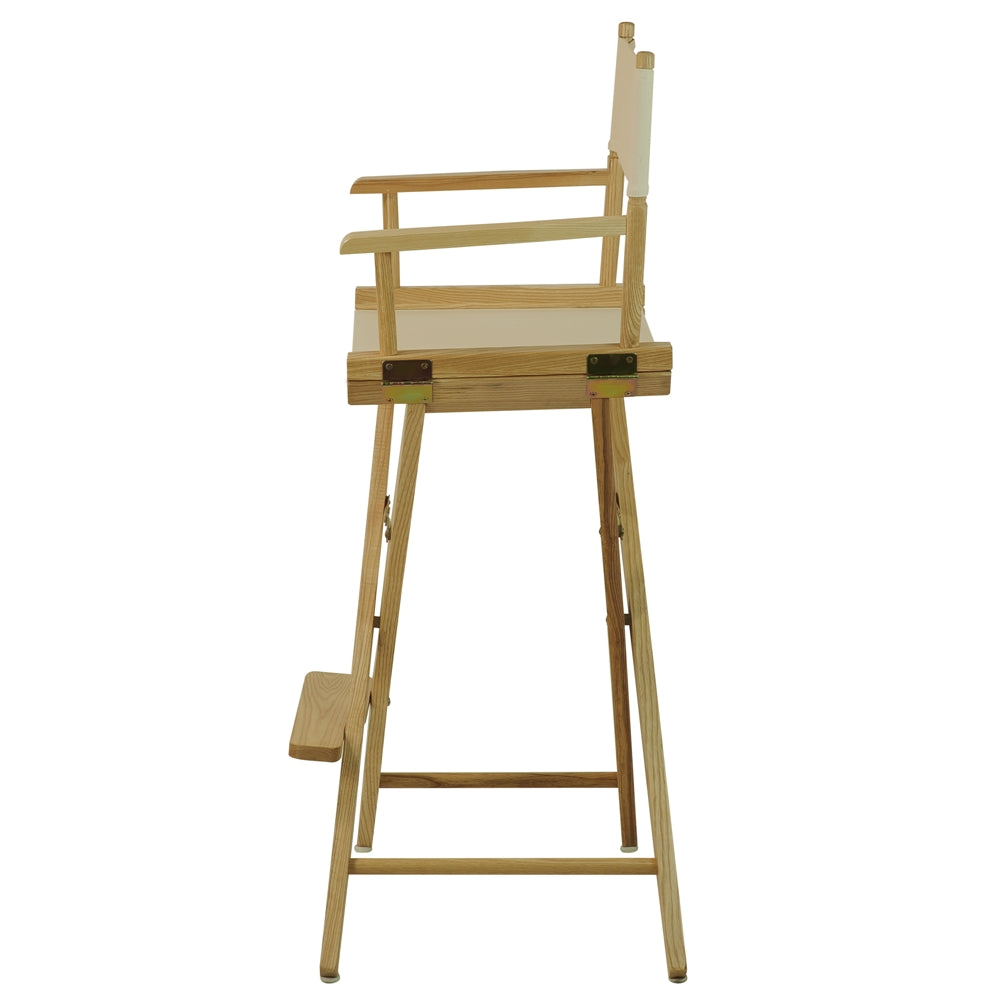 American Trails Extra-Wide Premium 30"  Directors Chair Natural Frame W/Natural Color Cover