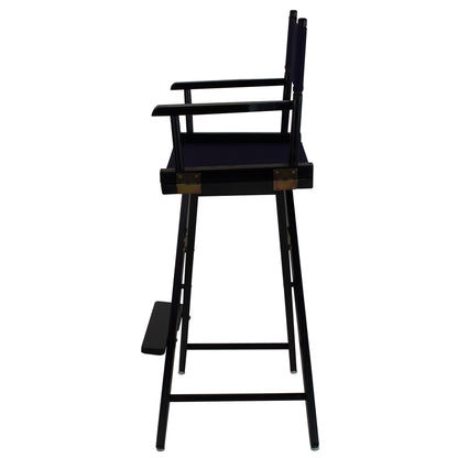 American Trails Extra-Wide Premium 30"  Directors Chair Black Frame W/Navy Color Cover