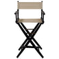 American Trails Extra-Wide Premium 30"  Directors Chair Black Frame W/Natural Color Cover