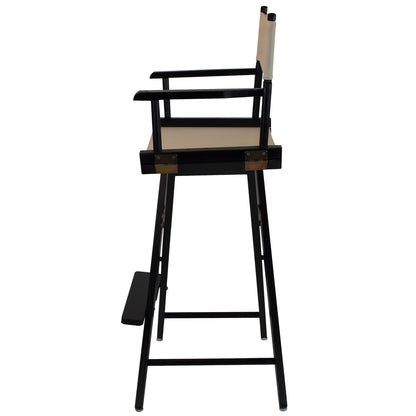 American Trails Extra-Wide Premium 30"  Directors Chair Black Frame W/Natural Color Cover
