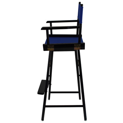 American Trails Extra-Wide Premium 30"  Directors Chair Black Frame W/Royal Blue Color Cover