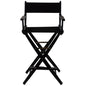 American Trails Extra-Wide Premium 30"  Directors Chair Black Frame W/Black Color Cover
