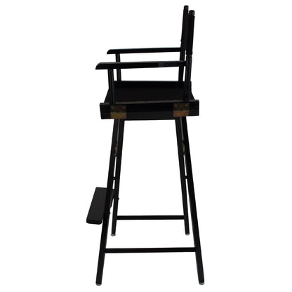 American Trails Extra-Wide Premium 30"  Directors Chair Black Frame W/Black Color Cover
