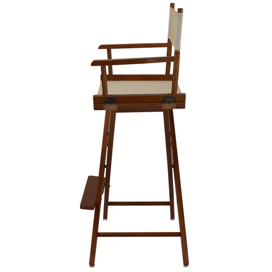 American Trails Extra-Wide Premium 30"  Directors Chair Mission Oak Frame W/Natural Color Cover