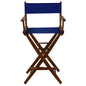 American Trails Extra-Wide Premium 30"  Directors Chair Mission Oak Frame W/Royal Blue Color Cover