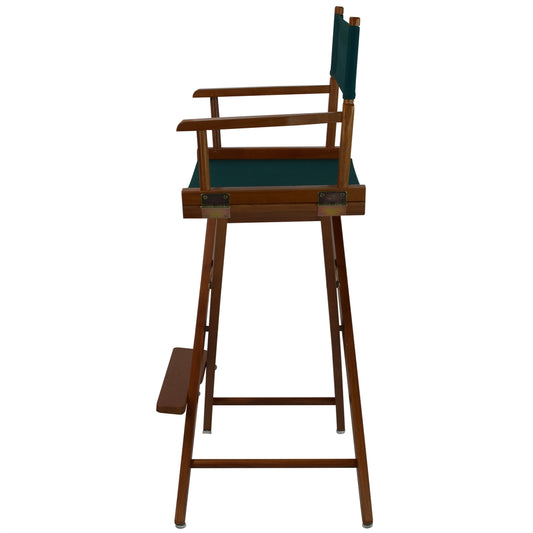 American Trails Extra-Wide Premium 30" Directors Chair Mission Oak Frame W/Hunter Green Color Cover